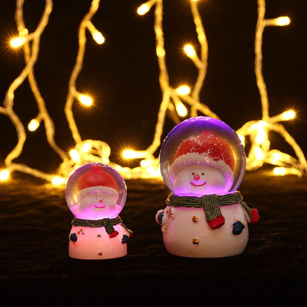 LET Quả Cầu Pha Lê Phát Sáng Hình Ông Già Noel Năm 2021