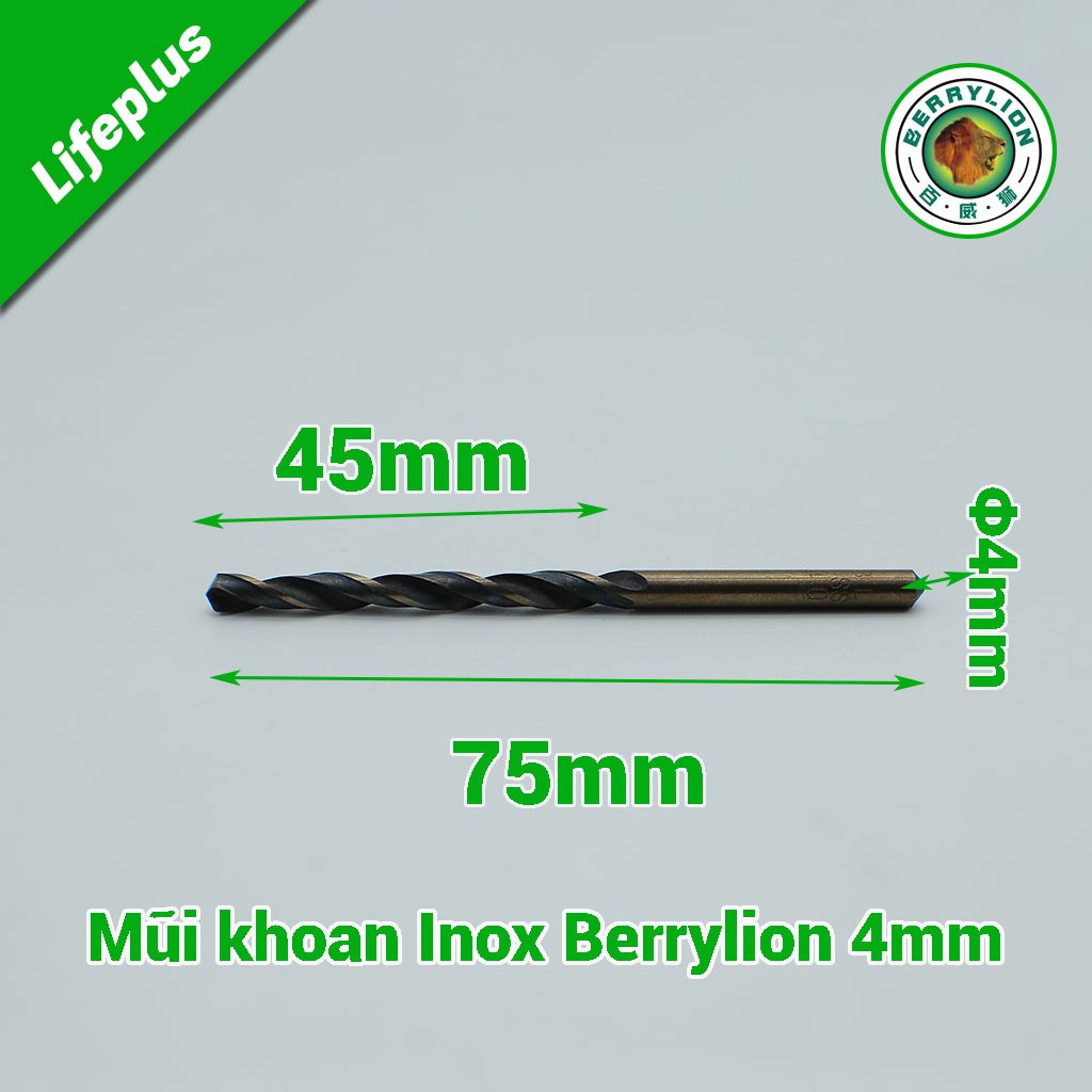 Mũi khoan Inox thép nhôm sắt Berrylion