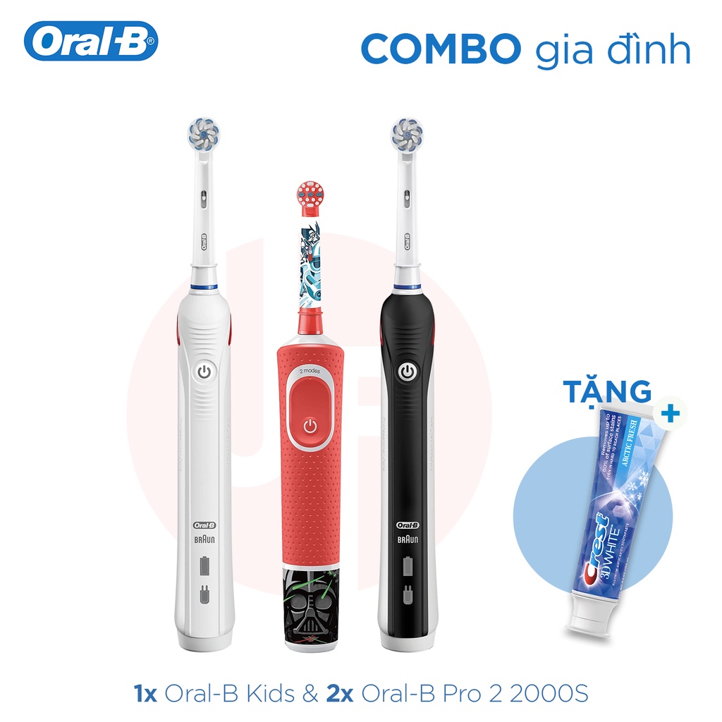 Combo 4 bàn chải điện Oral-B Pro 2 Family Gift Edition (Bản đặc biệt)