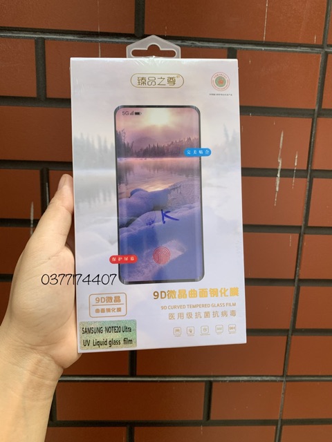 Galaxy Note 20 Ultra, 5G_Kính cường lực UV xịn Full keo Full màn hình cảm ứng siêu âm