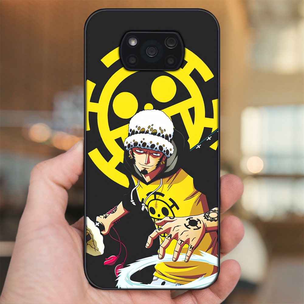 Ốp lưng Xiaomi Poco X3, Poco X3 Pro, Poco X3 NFC viền đen in hình Law One Piece