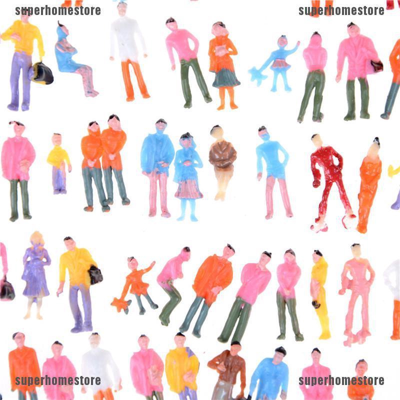 Set 100 Mô Hình Người Đứng Mini Tỉ Lệ 1: 150