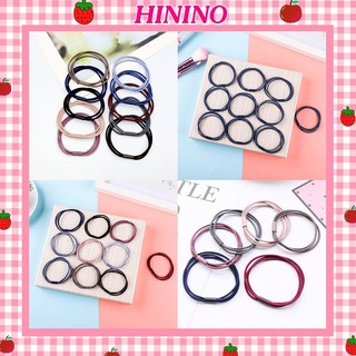 Thun buộc tóc Hinino dây cột tóc trơn siêu co giãn không đau tóc SC23
