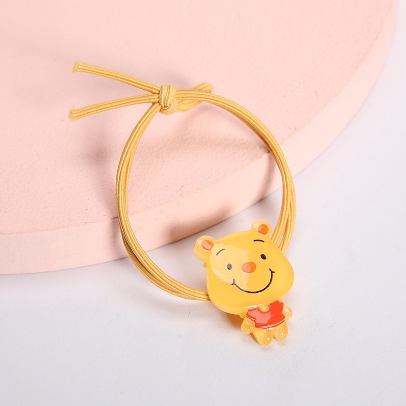 Dây buộc tóc dạ quang phát sáng nhân vật hoạt hình gấu pooh, thỏ, mèo Tom…