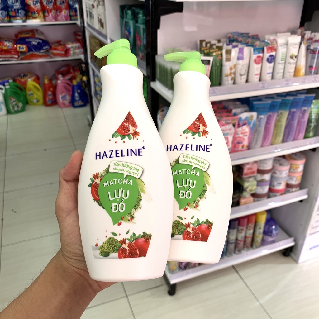 Sữa Dưỡng Thể Trắng Da Matcha & Lựu Đỏ HAZELINE 370ml
