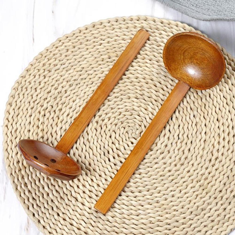 Muỗng Gỗ Cán Dài Tiện Dụng Cho Nhà Bếp