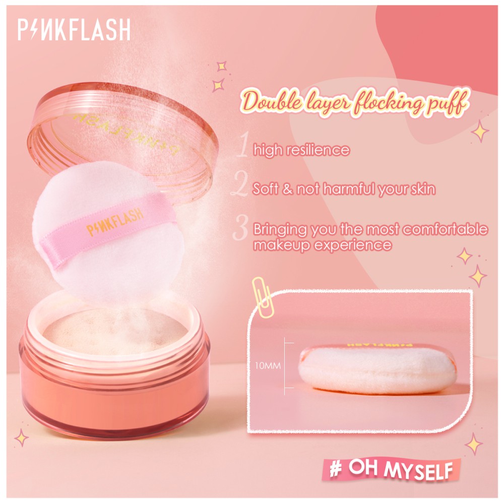 [Hàng mới về] Phấn phủ PINKFLASH #OhMySelf 3 tông màu cố định lớp trang điểm hiệu quả | BigBuy360 - bigbuy360.vn