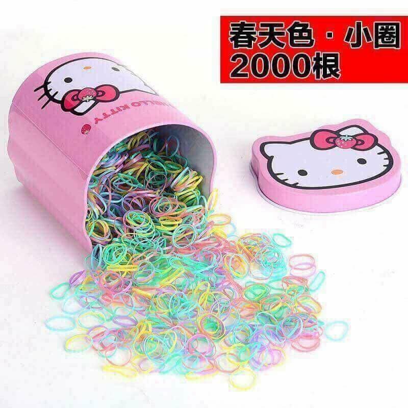 hộp dây nịt buộc tóc kity cho bé