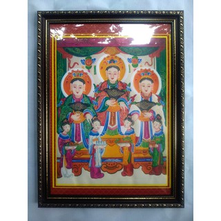 Tranh tam tòa thánh mẫu khung composite 35x47cm