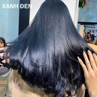 (KHÔNG TẨY) Thuốc nhuộm tóc XANH ĐEN