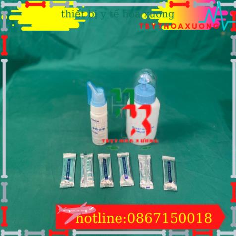 Bình Rửa Mũi NASAL COOL + 6 Gói Muối Và 1 Bình Xịt Mũi