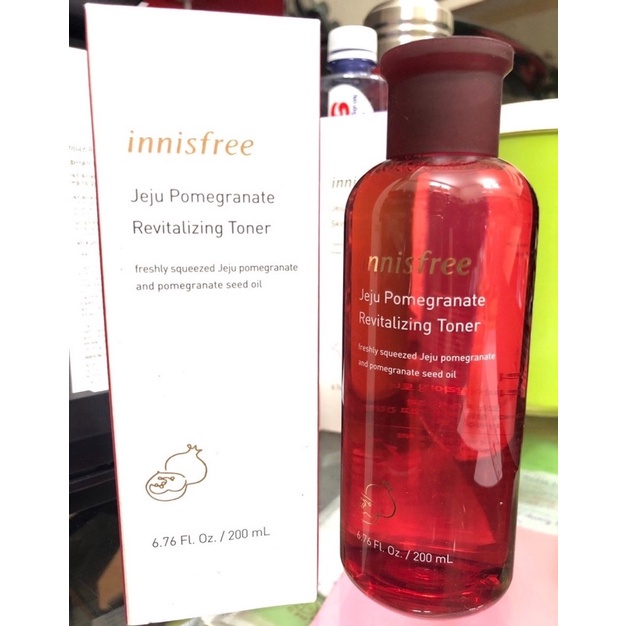 Nước Hoa Hồng Innisfree Lựu Đỏ 200ml , Toner Lựu Đỏ Hàn Quốc