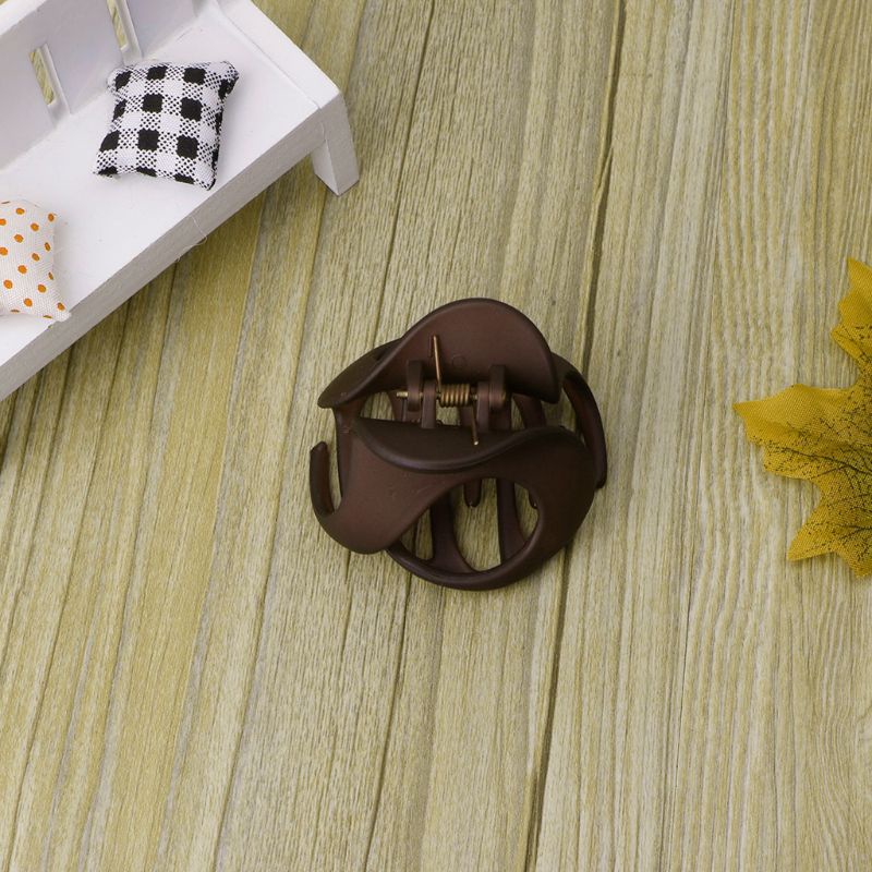 Kẹp Tóc Càng Cua Bằng Acrylic Màu Trơn Thời Trang Cho Nữ YOUYO