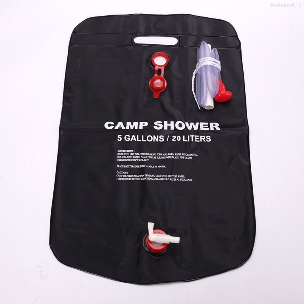 Túi đựng nước dung tích 20l sử dụng năng lượng mặt trời tiện dụng mang đi cắm trại