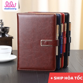 Sổ Da A5 200 trang chất lượng cao phong cách Basic. Sổ bullet journal, planner basic. Notebook vintage