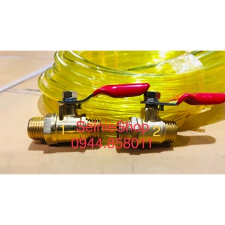 Van khoá thau 2 ren ngoài cho đầu rửa xe đầu phun thuốc