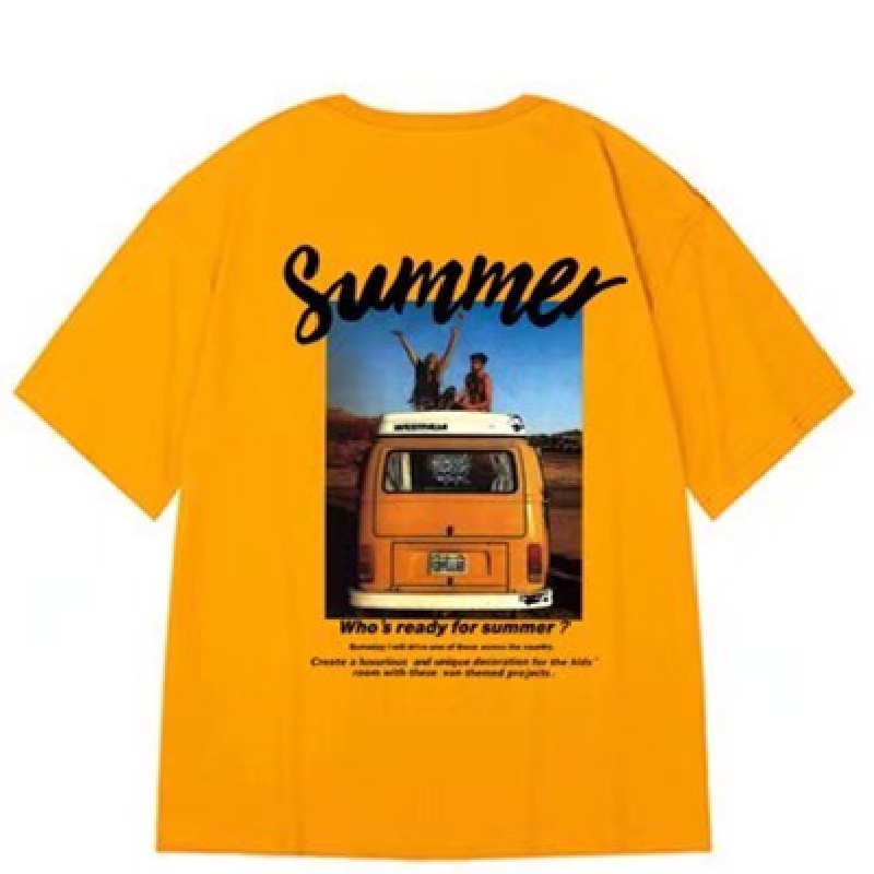 Áo Thun Tay Ngắn Cổ Tròn In Chữ Thời Trang Mùa Hè Dành Cho Nam Size M-8XL