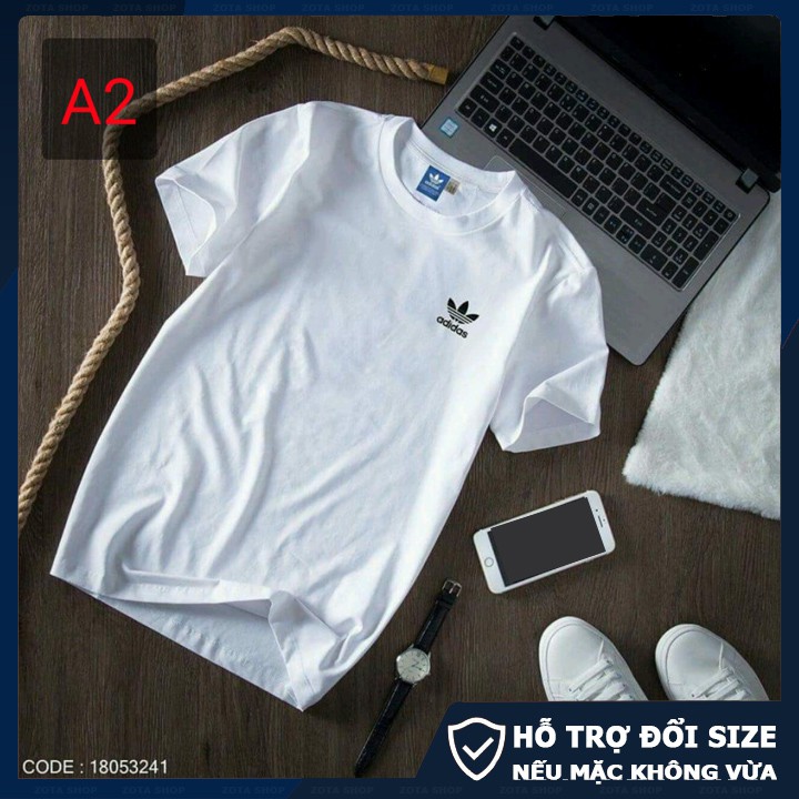 Áo thun nam tay ngắn Trà Vũ chất tici mịn mát phối hình ở ngực CZ38 | BigBuy360 - bigbuy360.vn