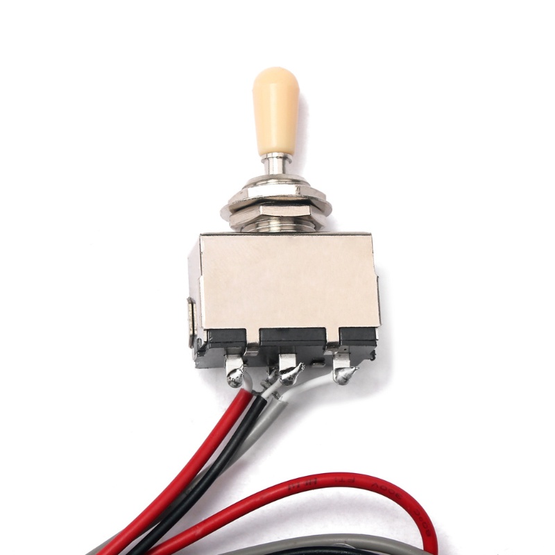 1 Bộ Công Tắc 3 Chiều 2V2T 500K Jack Cắm Đàn Guitar