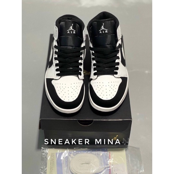 Giày jordan trắng đen cao cổ 11  ❤️   thể thao nam nữ sneaker jd1 tặng kèm dây full box