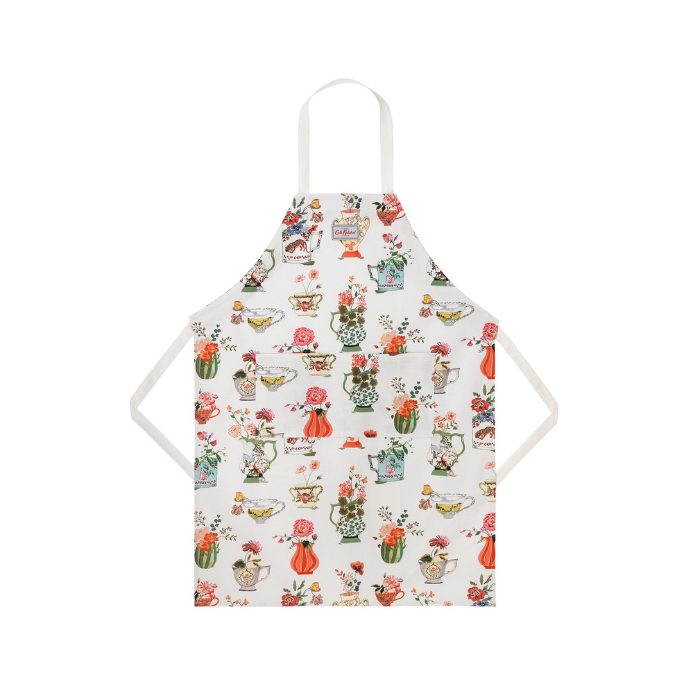 Cath Kidston - Tạp dề/Easy Adjust Apron - Cups and Vases - Cream -1043556