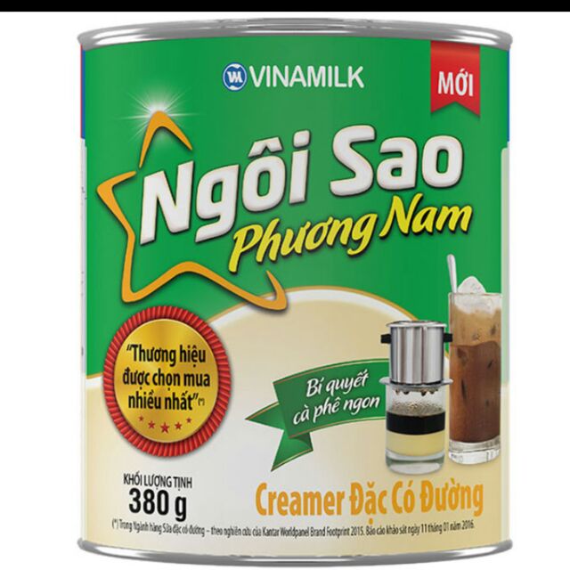 Sữa Đặc Ngôi Sao Phương Nam Xanh Lá 380g.