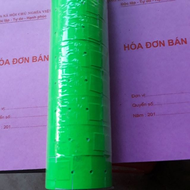 1 CÂY BĂNG DÍNH DÁN GIÁ (10 cuộn) XANH LÁ