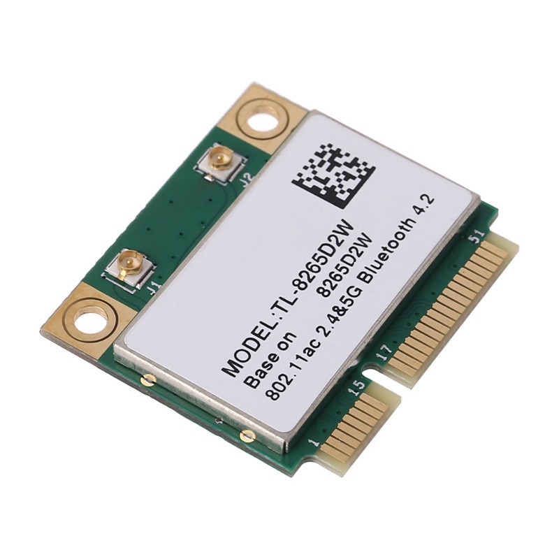 Card Pci-E Mini Không Dây 8265 8265hmw 8265d2w 2.4g / 5ghz 802.11ac 867mbps Bluetooth 4.0 Thẻ