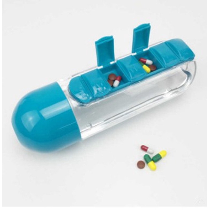 Bình nhựa có ngăn đựng thuốc tiện dụng | BigBuy360 - bigbuy360.vn