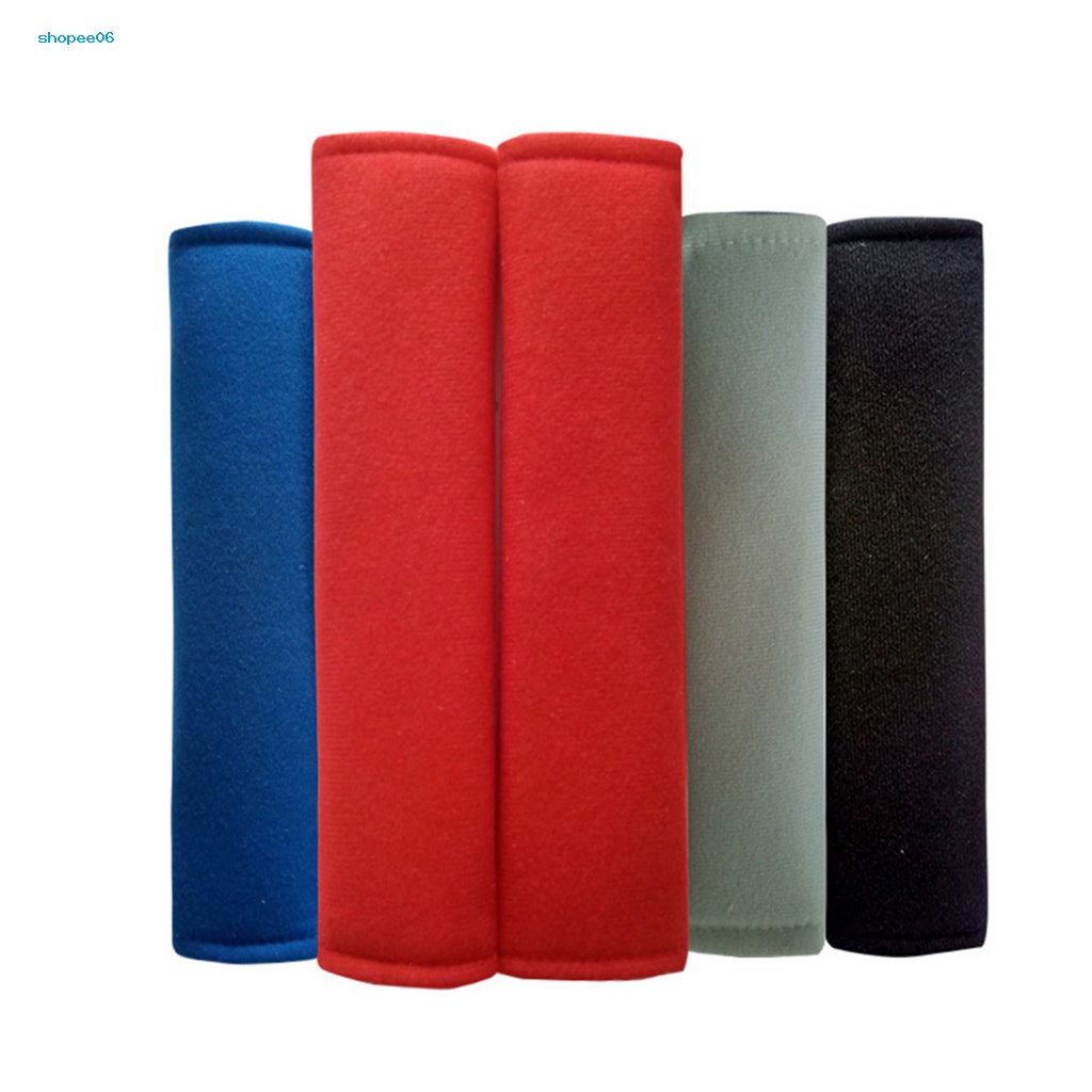 Bộ 2 Miếng Đệm Vai Mềm Mại Nhiều Màu Gắn Dây Đai An Toàn Xe Hơi