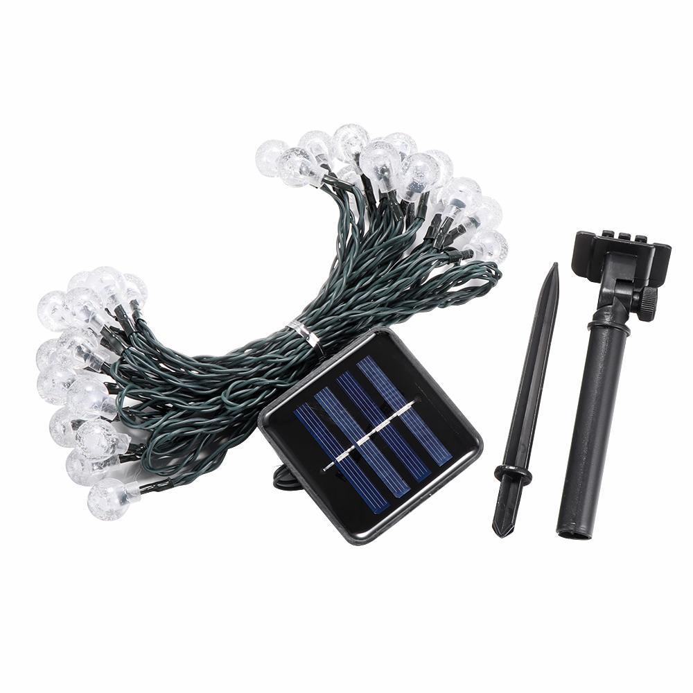 MUVAKO Dây 50 Đèn LED 20 Bóng 30 Bóng Hình Cầu Pha Lê Trang Trí Sân Vườn