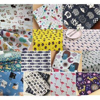 Vải bố thô, vải canvas con vật nhiều mẫu dễ thương, đủ sắc màu