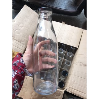 Lọ thủy tinh nắp thiếc 500ml,1000ml; chai thủy tinh nắp thiếc