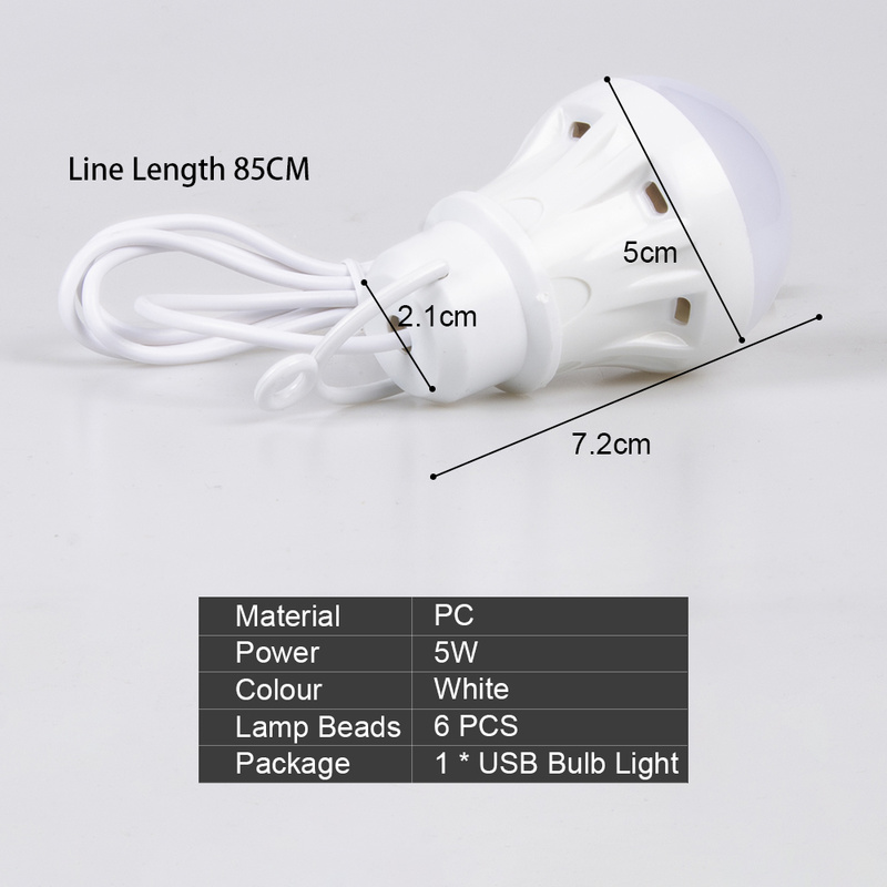 Bóng Đèn Led 5w Cắm Trại Tiện Lợi