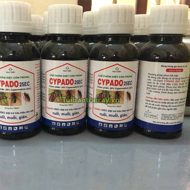 Thuốc diệt côn trùng, diệt ruồi, muỗi gián CYPADO 25EC 100ml - T78