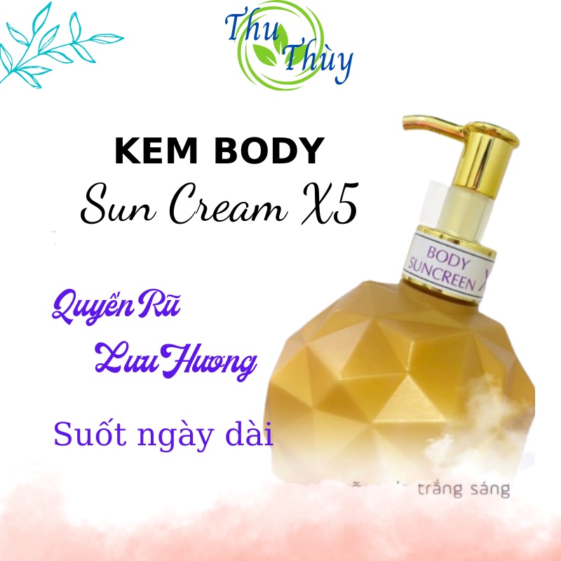 Kem chống nắng toàn thân dạng xịt BODY SUN CREAM X5 giúp bảo vệ da chống tia UV thumbnail