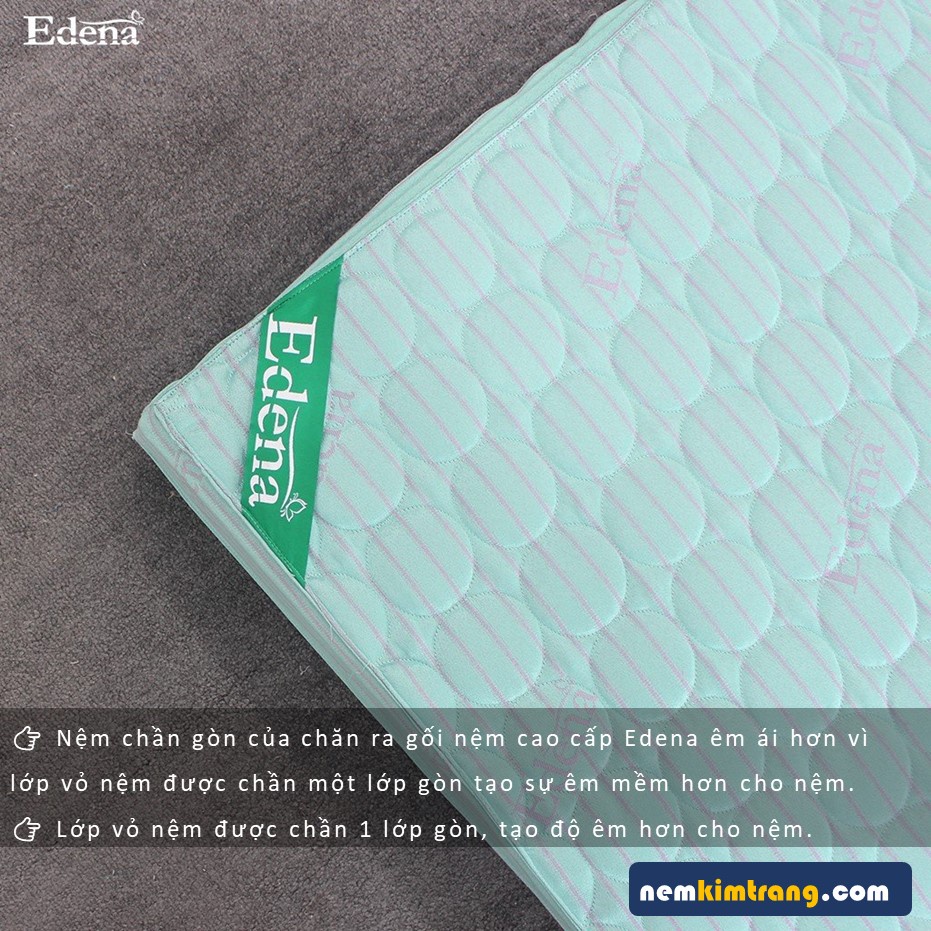 Nệm bông ép chần gòn  Edena - CHÍNH HÃNG, BẢO HÀNH 5 NĂM