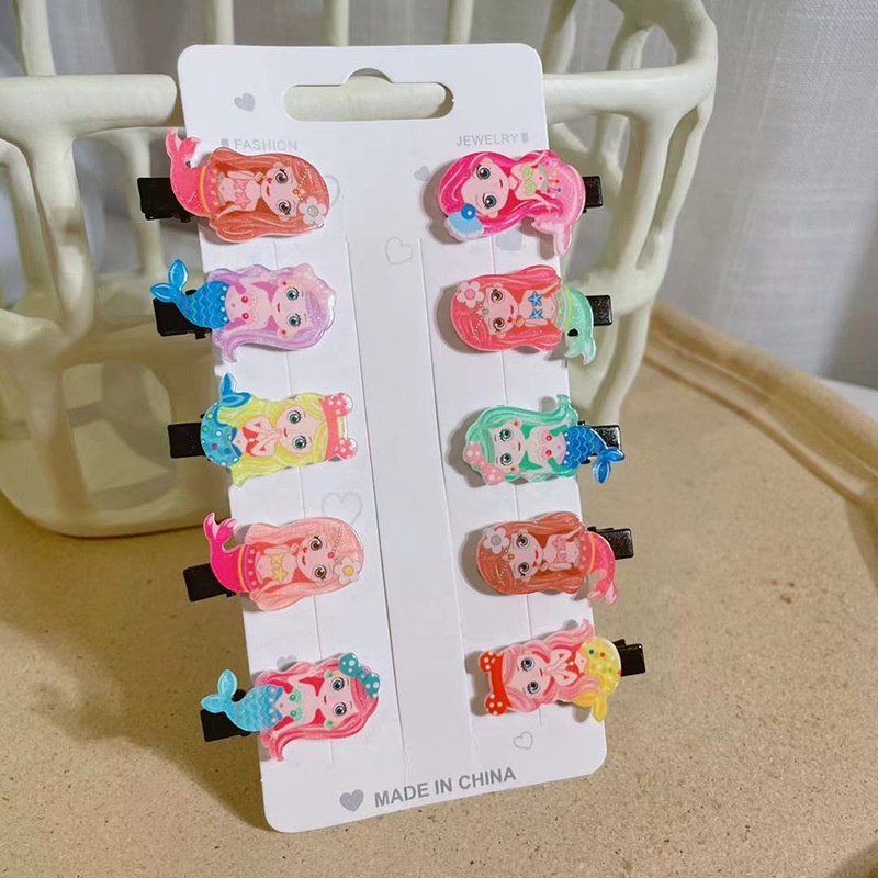 Set 10 Kẹp Tóc Kiểu Dáng Ngọt Ngào Dễ Thương Cho Bé