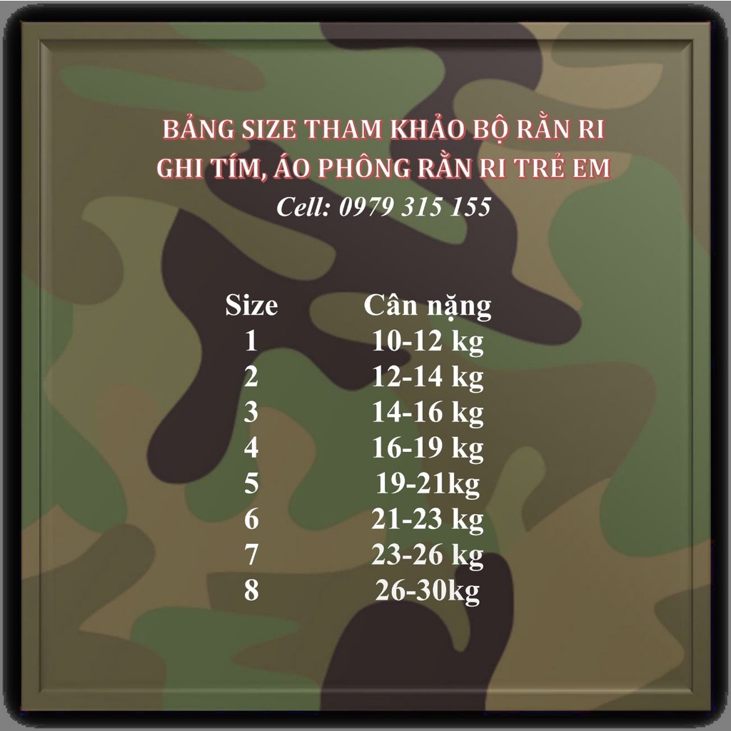 Bộ quần áo trẻ em phông rằn ri