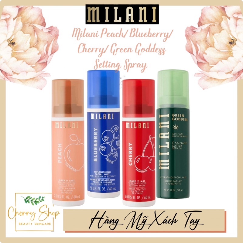 [NEW] Xịt giữ nền makeup đủ mùi Milani Setting Spray (60ml)