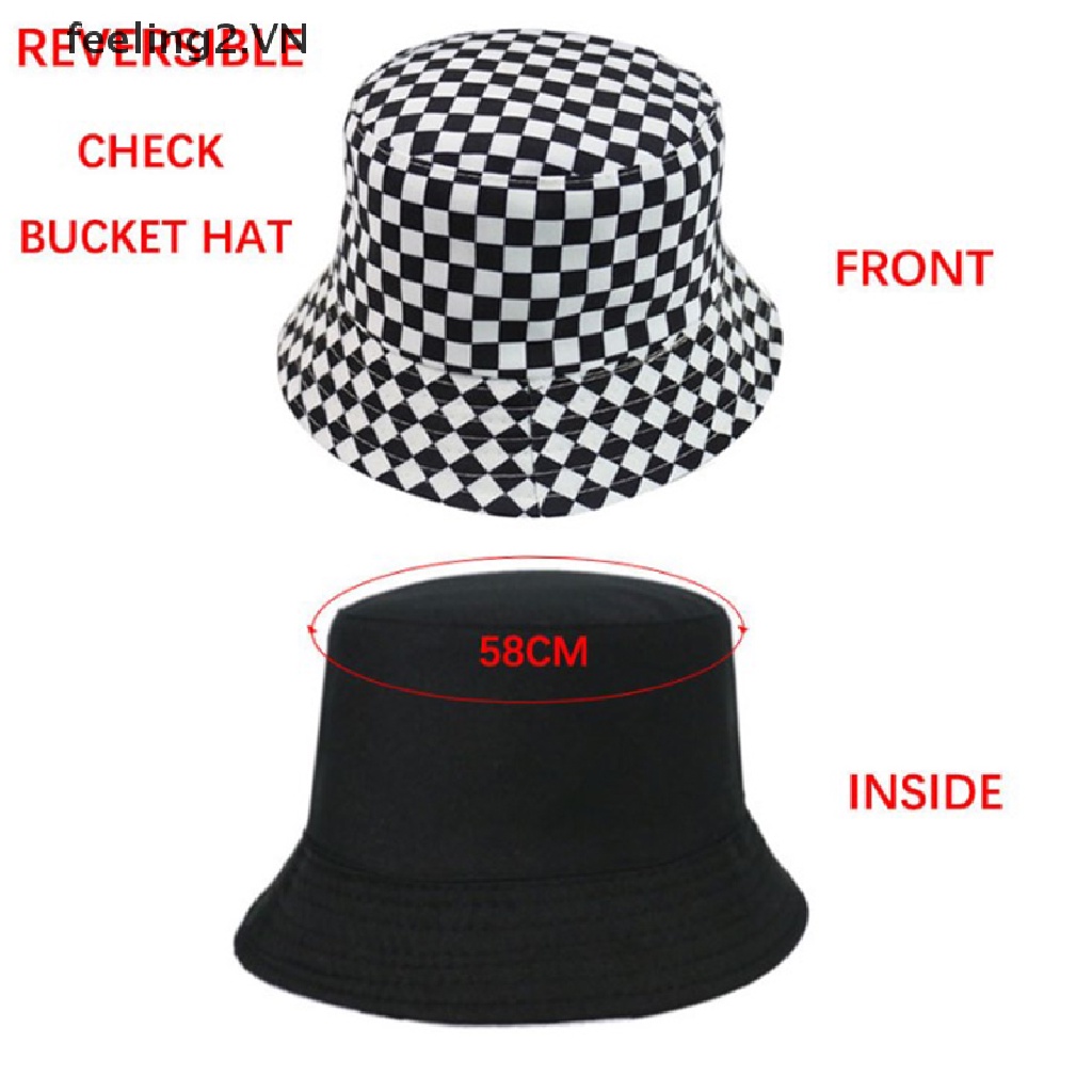 Mũ Bucket Kẻ Sọc Trắng Đen Thời Trang Cho Nam Và Nữ