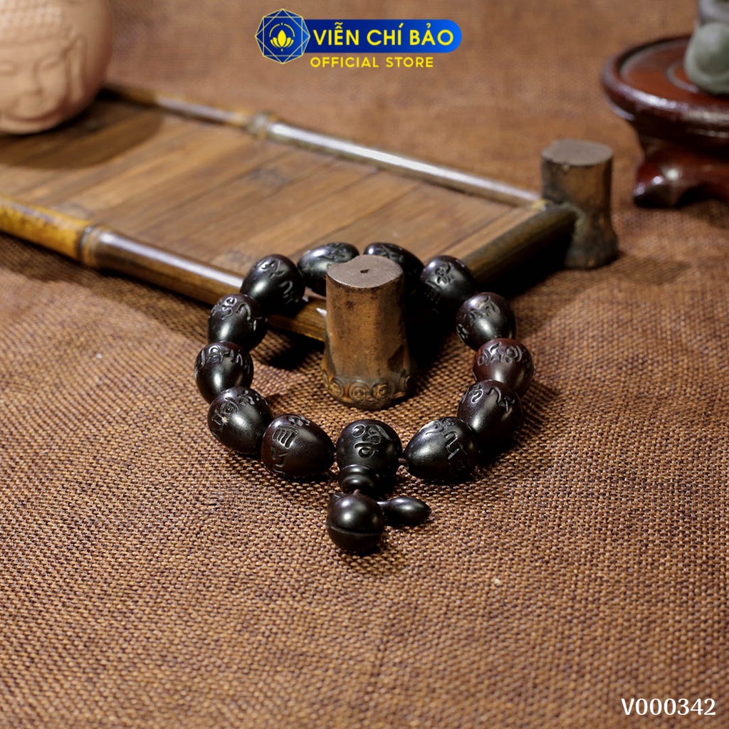 Vòng tay Phong thủy Khí Tử Mộc kiểu hạt dẻ Viễn Chí Bảo V000342