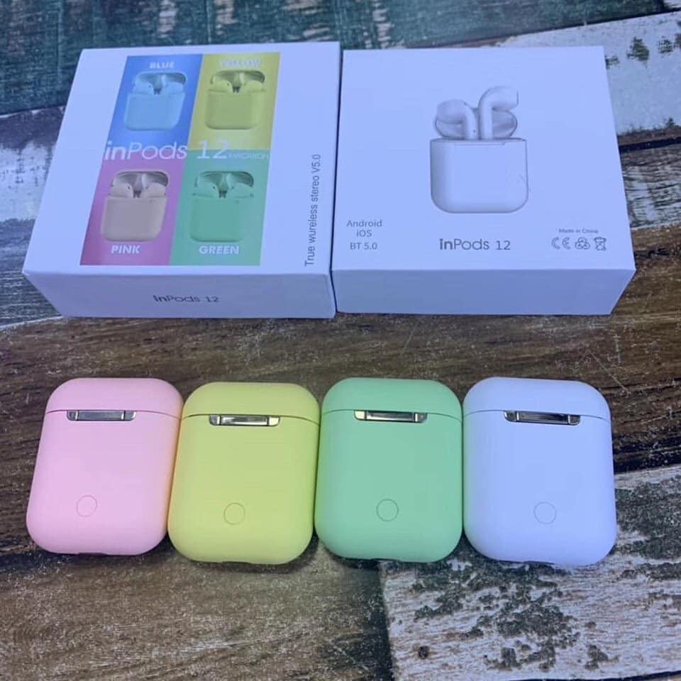 Tai nghe bluetooth inpods 12 True wireless 5.0 có cửa sổ pop up