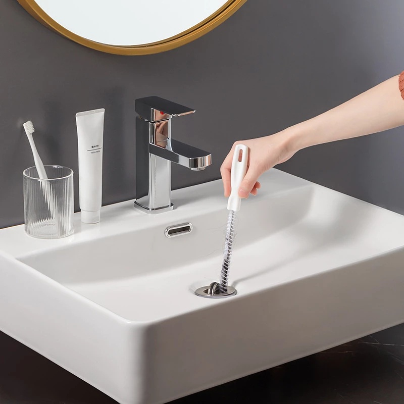 Bàn Chải Vệ Sinh Ống Thoát Nước Bồn Rửa Chén / Nhà Tắm Có Thể Uốn Cong Siêu Bền Tiện Dụng