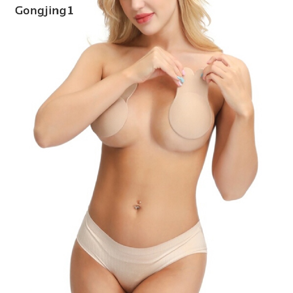 Gongjing1 Miếng Dán Nâng Ngực Bằng Silicone Không Dây Vô Hình Dành Cho Nữ