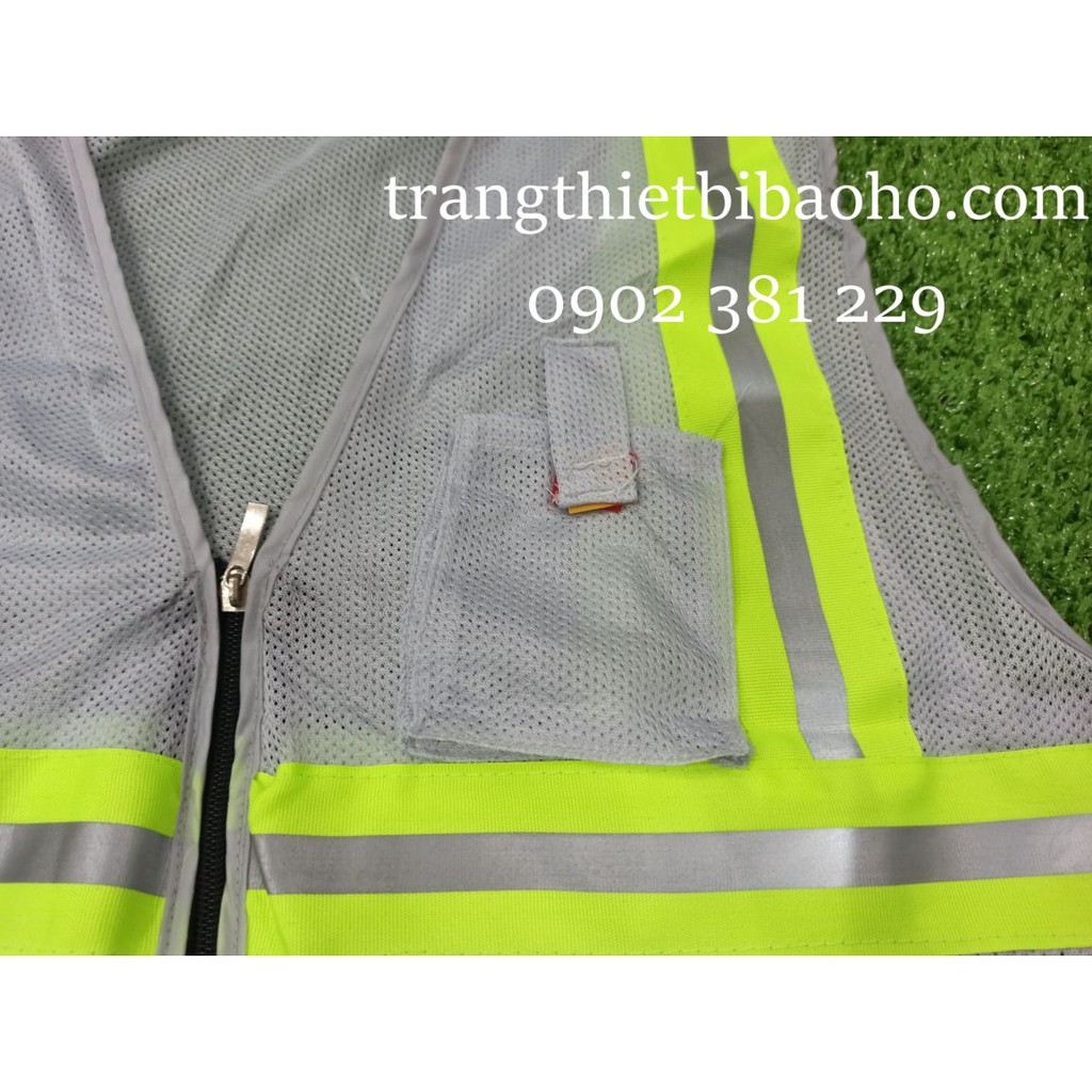 Áo ghi lê lưới phản quang 3 kéo khoác ngoài  - 4 màu lựa chọn