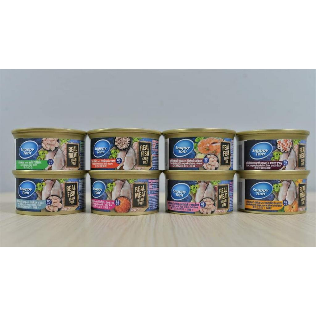 Pate Snappy Tom Premium lon 85gram cho mèo CƯNG