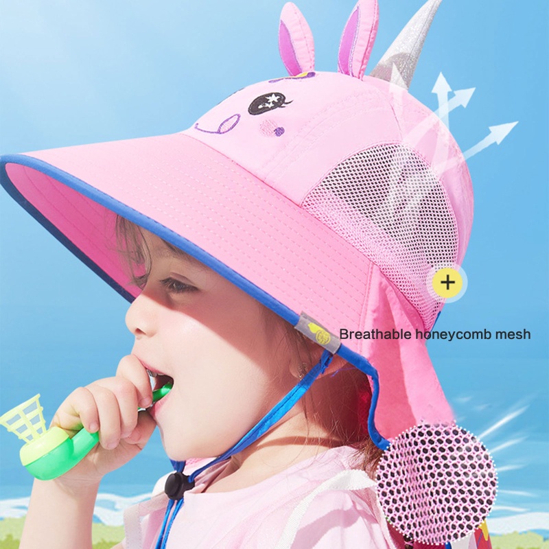 Nón Tai Bèo Vành Rộng Thoáng Khí Thời Trang Mùa Hè Cho Bé
