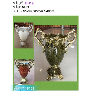 Bình hoa composite dáng nho cao 48cm