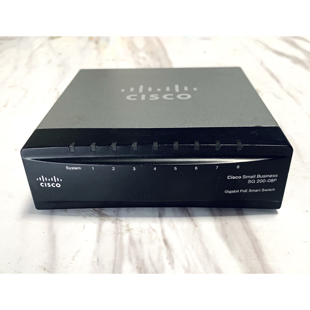 ✔️ Thiết bị mạng Cisco SLM2008PT 08-port 10/100/1000 PoE Switch - SLM2008PT (SG200-08P)